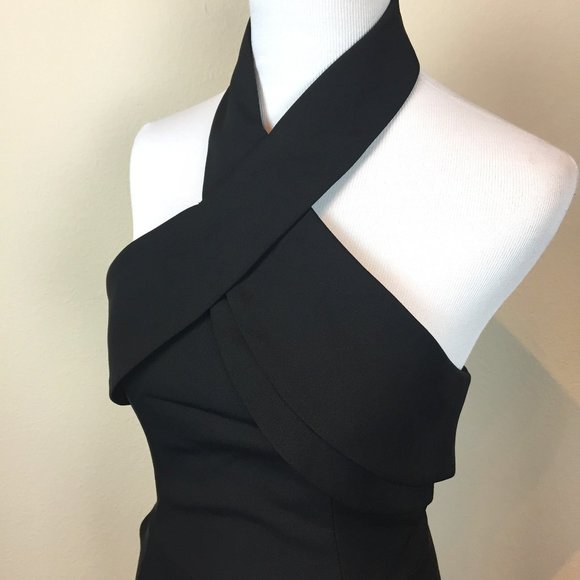 Finders Keepers Black Cocktail Pockets Revolve Halter Dress XS Sheath - Picture 4 of 10